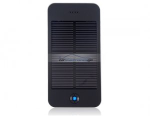 iParaAiluRy® 4000mAh Solar Mobile Power Bank for iPhone iPod with LED Light (Black)