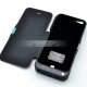 iParaAiluRy® 4200mAh Power Bank Backup Charger Cover for iPhone 5 Case+Stand +Leather