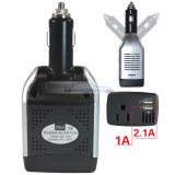 iParaAiluRy® 75W 12V DC to 110v AC Car Power Inverter Car Charger Adapter USB Swivel