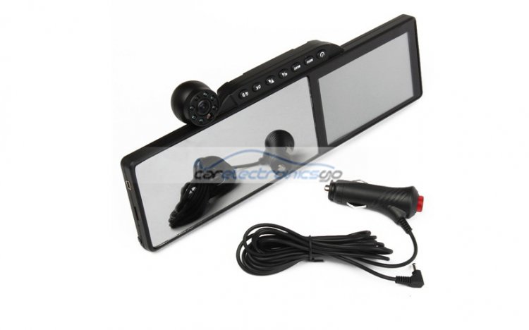 iParaAiluRy® 5" TFT Car GPS Navigation with Car DVR & Rearview Mirror function - Click Image to Close
