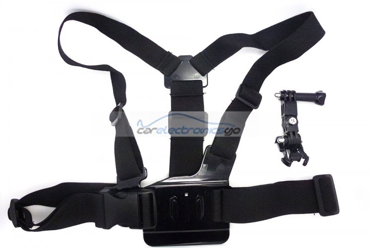 iParaAiluRy® A Model - Chest Body Strap For GoPro Hero 3/2/1, with 3-way adjustment base, shape the same as original one - Click Image to Close
