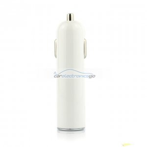 iParaAiluRy® Mini USB Car Charger for iPhone and iPod White