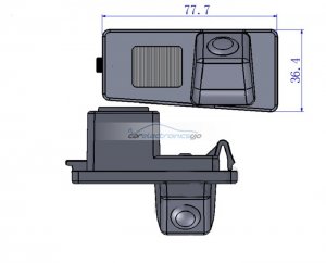 iParaAiluRy® High quality Car Reverse backup Camera CCD 1/3" Waterproof for Ssangyong Kyron Wired car parking camera night version