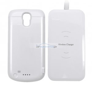 iParaAiluRy® Wireless Charger with 2600mAh Power bank case For Galaxy S4 Charge Pad + Receiver Cover