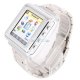 iParaAiluRy® AK812 Watch Phone MTK6225 Stainless Steel Strap Single SIM Card Bluetooth SOS 1.6 Inch Touch Screen-Silver