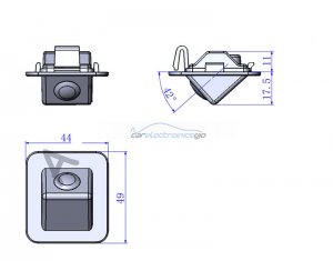 iParaAiluRy® Wired CCD 1/3" car parking camera Hot sell 728*582 Car camera wholesale for Hyundai Avante 2012