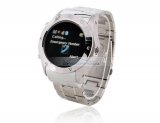 iParaAiluRy® 1.3" OLED Touch Single Sim Card Quad-band Watch Phone with FM Bluetooth Support 2GB TF Card (Silver)