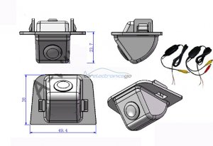 iParaAiluRy® wireless CCD 1/3" car parking camera for Toyota Prius rear backup camera  night version waterproof 170 degree