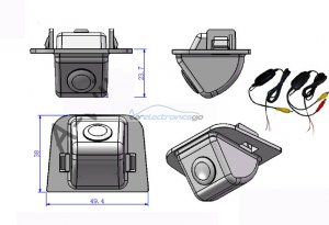 iParaAiluRy® wireless CCD 1/3" car parking camera for Toyota Prius rear backup camera night version waterproof 170 degree