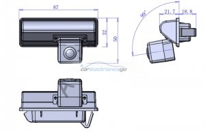 iParaAiluRy® for Lexus ES250 2013 Car rear view camera  728*582 Night Vision car camera CCD Waterproof 100%