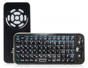 iParaAiluRy® New KP-810 2.4G RF 82-key Mini Wireless Keyboard & Air Mouse Russian Version Black