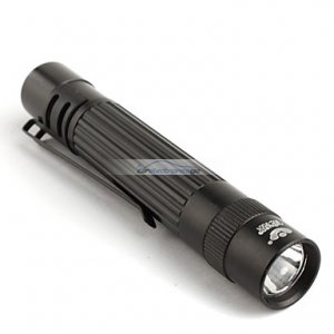 iParaAiluRy® New Aluminum LED Flashlight Torch Light RC-7001 3W 1XAAA Black