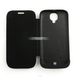 iParaAiluRy® 3000mAh LCD Protective Battery Case Cover for Samsung GALAXY S4 Backup Battery Black