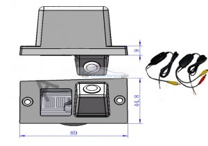 iParaAiluRy® New coming 2.4G Wireless CCD Car backup Camera  for Hyundai H1 2011 Night Vision Parking camera