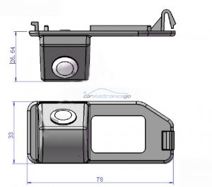 iParaAiluRy® High quality waterproof Wired CCD 1/3" night version Car Rear back Camera for Toyota Camry 2012 Reverse Camera