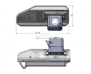 iParaAiluRy® Hot sell Wired  car rearview backup camera  for Lexus IS250 parking camera