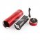 iParaAiluRy® New LED Mini Aluminum Flashlight Torch Light  709B 9 LED 3XAAA Black Red