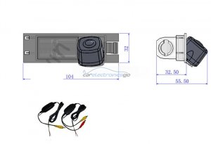iParaAiluRy® New coming 2.4G Wireless  high quality CCD Car backup Camera  for Opel Vectra Astra Zafira New Regal 2009 Parking camera