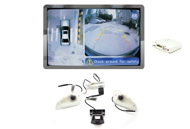 iParaAiluRy® 360 Around View Parking Assist for Lexus RX270 2012 Car with DVR function & 4 x 170 degree Cameras - Bird's-eye View Parking Aid - Click Image to Close