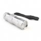 iParaAiluRy® Aluminum Flashlight Torch Light 12-LED UV Silver (3xAAA)