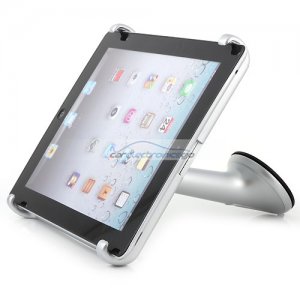 iParaAiluRy® Plastic Car Holder Vehicle Mount for iPad 2/New iPad Silver/Black