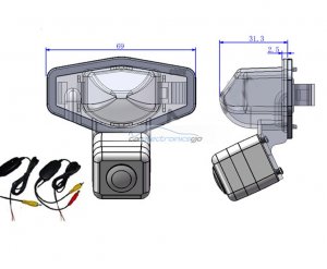 iParaAiluRy® CCD Car  parking backup Camera for European Version Honda CRV 2012 + 2.4Ghz Wireless Signal Receiver/Transmitter Night Vision