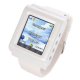 iParaAiluRy® AK912 Watch Phone MTK6225 Silicon Strap Single SIM Card Pinhole Camera FM Bluetooth 1.6 Inch Touch Screen- White