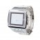 iParaAiluRy® X8 Watch Phone MTK6235 Dual SIM Card WiFi Java Bluetooth 1.5 Inch Touch Screen Cellphone - Silver