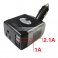 iParaAiluRy® 75W 12V DC to 110v AC Car Power Inverter Car Charger Adapter USB Swivel