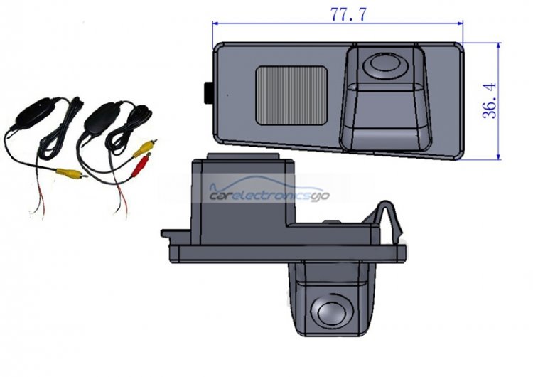 iParaAiluRy® 2.4Ghz Wireless CCD 1/3" car parking rear camera For Ssang yong Rexton 2 rearview camera wartproof 170 gegree - Click Image to Close