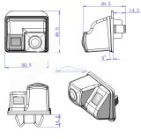 iParaAiluRy® car parking camera HD for Mazda 3 Old Mazda Effective Pixels 6 728*582 rearivew camera