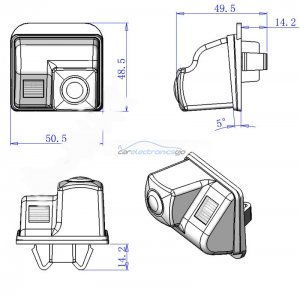 iParaAiluRy® For Mazda3 Old Mazda6 1090K night vision CCD 1/3" 170 degree car camera Highest quality 