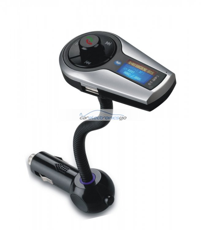 iParaAiluRy® New Full Band FM Transmitter Headset FM198 Bluetooth Car Kit Connect Two Phones Wireless Privacy With LSD Display - Click Image to Close
