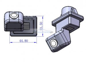 iParaAiluRy® resersing parking camera Top Quality Wired CCD 1/3" car rearview camera for Benz C200 waterproof backup 