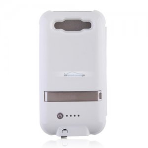 iParaAiluRy® 2600mAh Backup Battery Case Cover for Samsung Galaxy SIII i9300  External Battery Case with Cover White