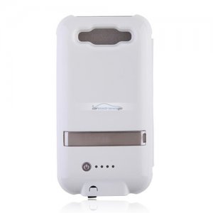 iParaAiluRy® 2600mAh Backup Battery Case Cover for Samsung Galaxy SIII i9300 External Battery Case with Cover White