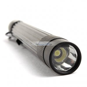 iParaAiluRy® New Aluminum LED Flashlight Torch Light FX RC-7002 3W 2XAAA Black