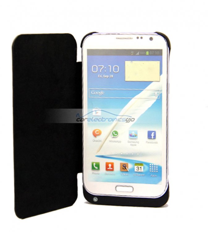 iParaAiluRy® 4800mAh External Battery Charger Case For Samsung Galaxy Note 2 II N7100 - Click Image to Close