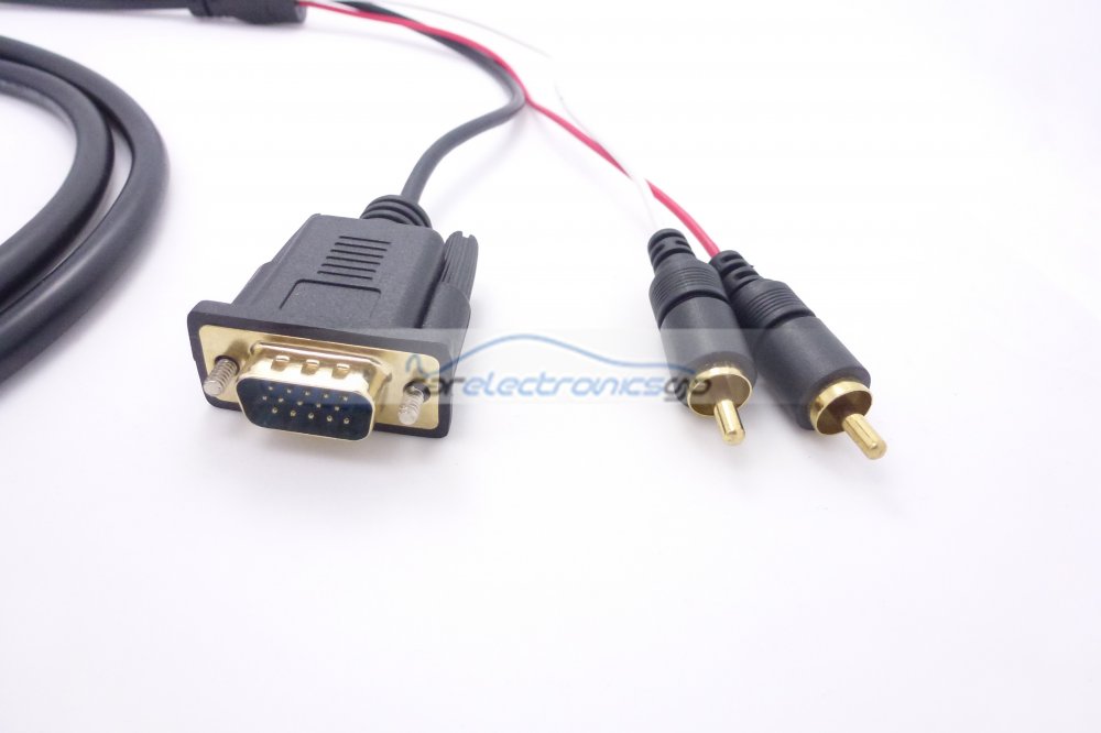 iParaAiluRy® 2M HDMI AF to VGA + Audio AM convertor adapter cable