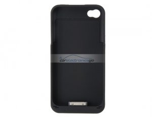 iParaAiluRy® Power Pack 2000mAh Plastic External Battery Case for iPhone 4 Battery Case(Black)