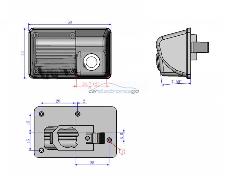 iParaAiluRy® High quality Parking Assistance Car reverse Camera For BYD F3 F3R Car rear view Camera CCD Night vision - Click Image to Close