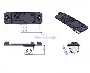 iParaAiluRy® CCD Car rear back camera For Kia K3 night vision 170 degree angel Reversing car camera