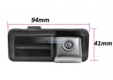 iParaAiluRy® Backup Camera Wired CCD 1/3" car parking camera for Ford Focus sedan Mondeo Pixels:728*582 night vision waterproof