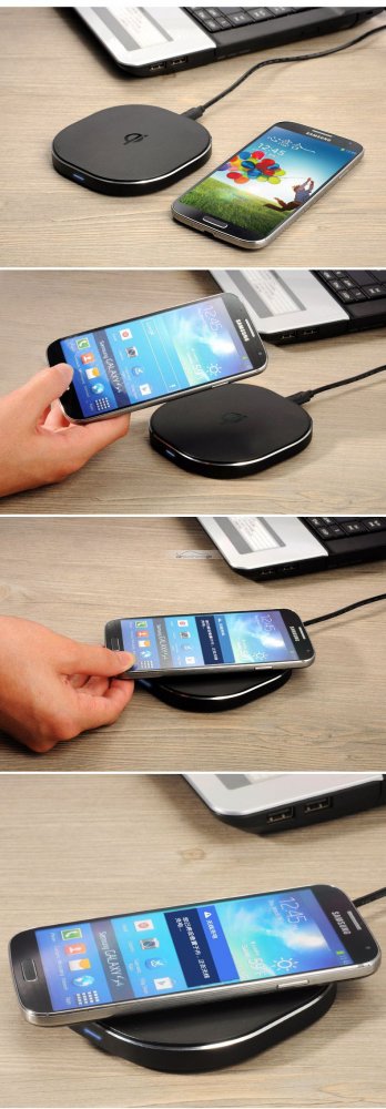 iParaAiluRy® Fashion QI Standard Wireless Charger Charging Pad For Samsung Galaxy S4 i9500 Note2 N7100 Nokia Lumia 920 White