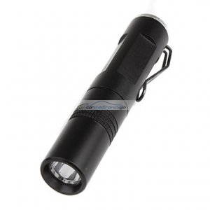 iParaAiluRy® Mini Aluminum New LED Compact Flashlight Torch Light with Clip 1xAAA