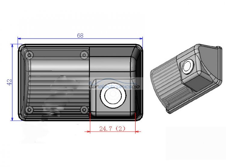 iParaAiluRy® parking system backup viewer reversing car security camera car rear camerafor BYD F3 /Toyota Corolla /SUV 620 Sedan - Click Image to Close