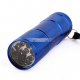 iParaAiluRy® New 9 LED Aluminum Flashlight Torch Light Blue