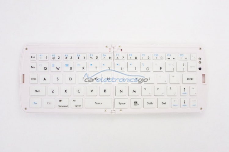 iParaAiluRy® New Folder Bluetooth White Mini Keyboard 72 Keys For PC/smart TV/Android TV box With US Layout - Click Image to Close
