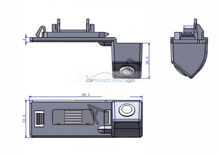 iParaAiluRy® Night vision 0.05 Lux Wired CCD 1/3" car parking camera rearview camera For Audi A5 2011-2012 / Audi A4L 2009-2012/ Audi TT 2011 - Click Image to Close