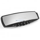 iParaAiluRy® New Ultrathin Appearance Handsfree Bluetooth Car Kit Mirror with Wireless Earphone